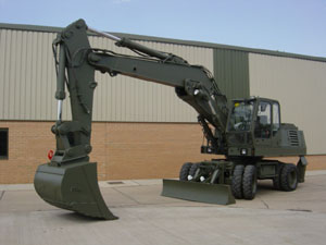 O & K MH6 Wheeled Excavator - Govsales of mod surplus ex army trucks, ex army land rovers and other military vehicles for sale